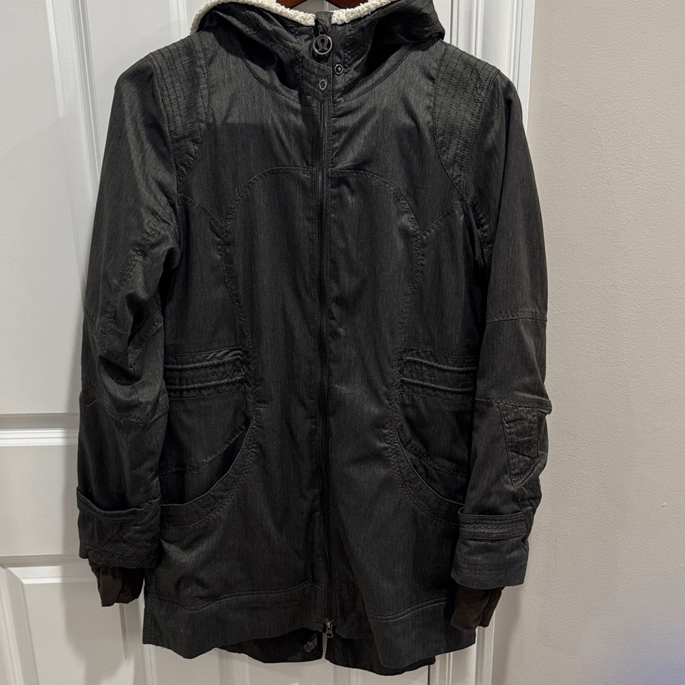 Lululemon Black Hooded Jacket